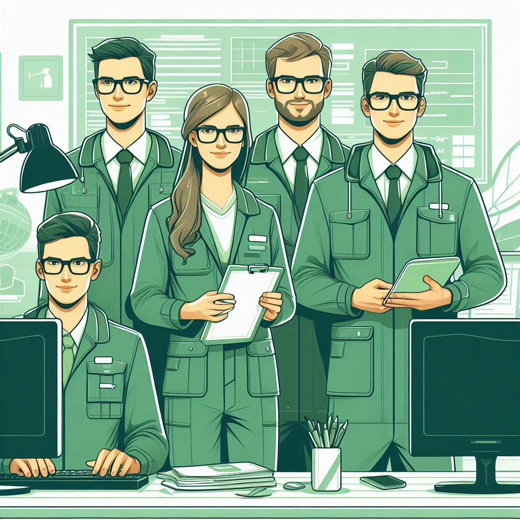Equipe trabalhando